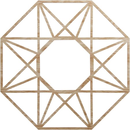Ekena Millwork Guardian Wood Fretwork Pierced Ceiling Medallion, Red Oak, 30"OD x 11 5/8"ID x 1/4"T CMWP30X30X0250GDRO